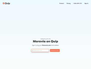 moravia.quip.com screenshot