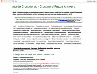 mordocrosswords.com screenshot