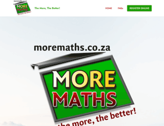 moremaths.co.za screenshot
