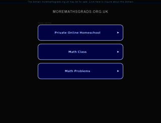 moremathsgrads.org.uk screenshot