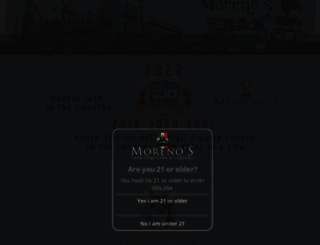 morenosliquors.com screenshot