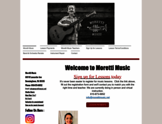 morettimusic.net screenshot