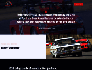 morganparkraceway.com.au screenshot