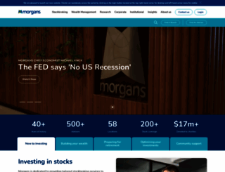 morgans.com.au screenshot