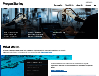 morganstanley.com.au screenshot