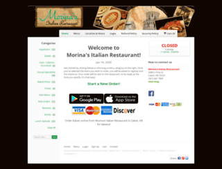 morinasitalianrestaurant.com screenshot