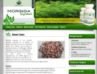 moringasupreme.com screenshot