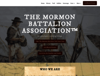 mormonbattalion.com screenshot