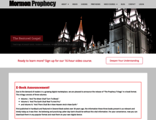 mormonprophecy.com screenshot