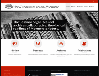 mormontheologyseminar.org screenshot