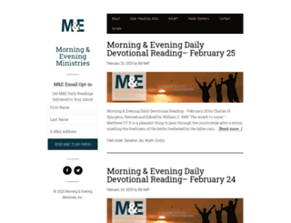 morningandevening.org screenshot