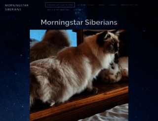 morningstarsiberians.com screenshot