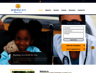 morningsunhomecare.com screenshot