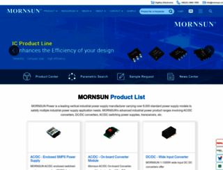 mornsun-power.com screenshot