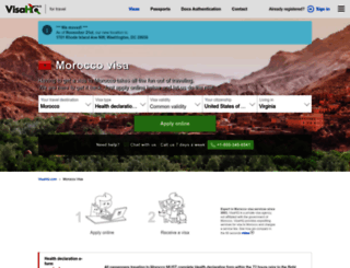morocco.visahq.com screenshot
