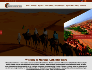 moroccoauthentictours.com screenshot