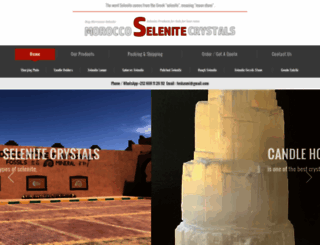 moroccoselenitecrystals.com screenshot
