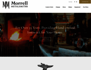 morrellmetalsmiths.com screenshot