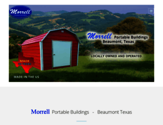 morrellportablebuildings.com screenshot