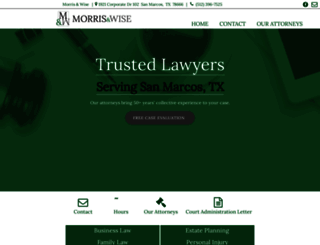 morrisandwisesanmarcos.com screenshot