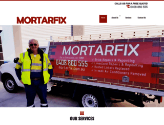 mortarfix.com.au screenshot