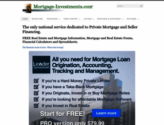 mortgage-investments.com screenshot