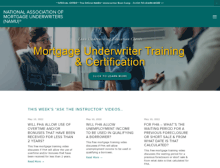 mortgage-underwriters.org screenshot