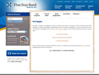 mortgage.five-starbank.com screenshot