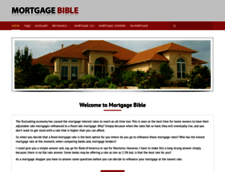 mortgagebible.org screenshot