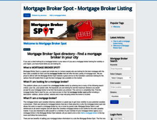 mortgagebrokerspot.com screenshot
