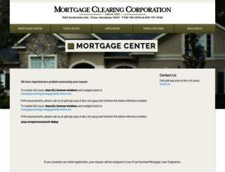 mortgageclearing.mortgagewebcenter.com screenshot