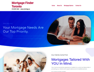 mortgagefindertoronto.com screenshot