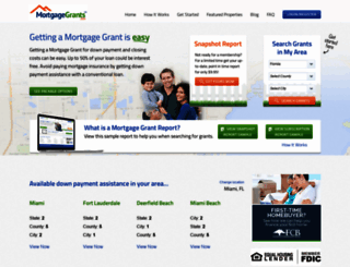 mortgagegrants.com screenshot