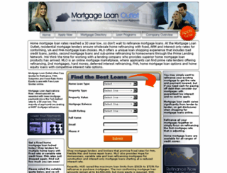 mortgageloanoutlet.com screenshot