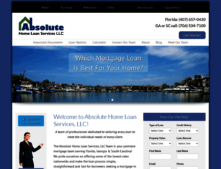 mortgageloansbyabsolute.com screenshot