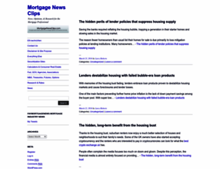 mortgagenewsclips.com screenshot
