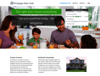 mortgagerateutah.com screenshot