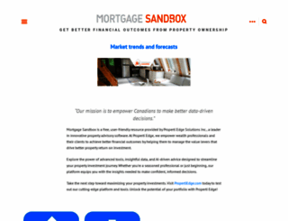 mortgagesandbox.com screenshot