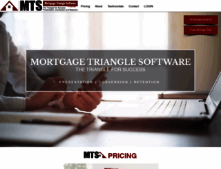 mortgagetrianglesoftware.com screenshot