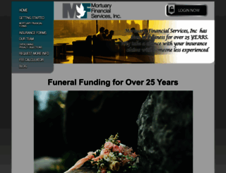 mortuaryfinancial.com screenshot
