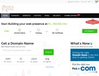 moryahosting.com screenshot