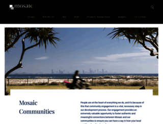 mosaiccommunities.com.au screenshot