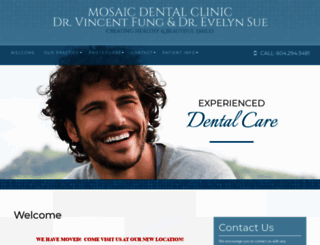 mosaicdentalclinic.com screenshot