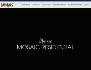 mosaicresidential.com screenshot