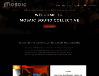 mosaicsoundcollective.com screenshot