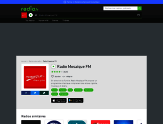 mosaiquefm.radio.fr screenshot