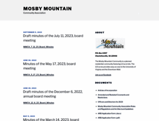 mosbymountain.org screenshot