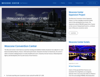 mosconeconventioncenter.com screenshot