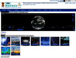 mosdac.gov.in screenshot