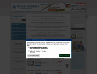 mosel-elektro.de screenshot